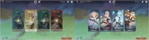 AR 49 MONA + QIQI c1 + VENTI + KLEE + ALBEDO - Genshin Impact