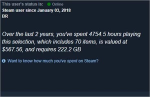 Steam - 570$ em Jogos