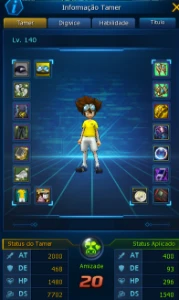 Conta Ladmo Omegamon Ox + Zeed + DB+ Roupa Perma + Ot Vice - Digimon Masters Online