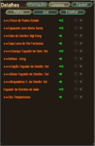 EA LYNX SET R8 UP3 FULL +10, GOW UP2 +12 - Perfect World PW