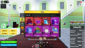 Conta de Blox fruits end game, MUITO boa!! - Roblox