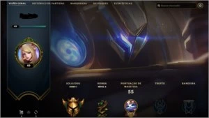 CONTA GOLD 1 - League of Legends LOL