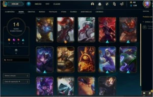Conta unranked Lvl 53, 10 skins - League of Legends LOL