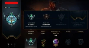 Conta Platina 2 / nível 52 / 5210 EA / 12 skins / 705 EL - League of Legends LOL