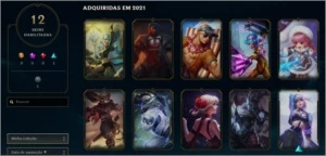 Conta Platina 2 / nível 52 / 5210 EA / 12 skins / 705 EL - League of Legends LOL