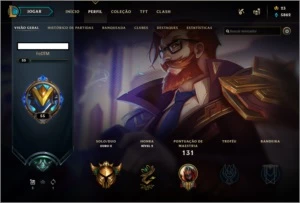 CONTA LOL OURO 2 MMR ALTO 27 SKINS - League of Legends