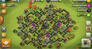 Clash of Clans CV 9 com troca de nome