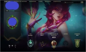 Conta Plat 4 da Season 2 / 104 skins / faltando 7 champs - League of Legends LOL