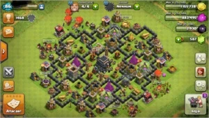 Clash Of Clans CV 9 com troca de nome disponível
