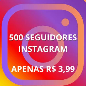 500 Seguidores Do Instagram - Redes Sociais