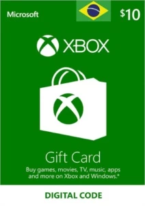 R$ 10,00 Xbox Live Card (BR) Cartão Presente - Gift Cards