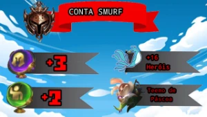 Smurf Ranked | +16 Herois | Entrega Automatica - League of Legends: Wild Rift LOL WR