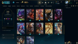 Conta unranked com 32 skins - League of Legends LOL