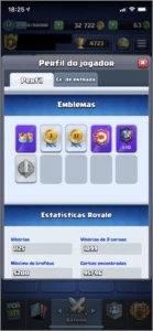 Conta nível 12 com troca de nome - Clash Royale