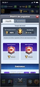 Conta nível 12 com troca de nome - Clash Royale