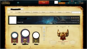 Conta League of Legends GOLD V, mmr bom, 22 champs LOL