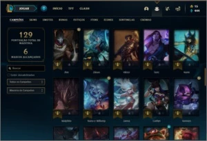 Conta ouro 3 com 17 skins e 68 champs ( MAIN ADC ) - League of Legends LOL