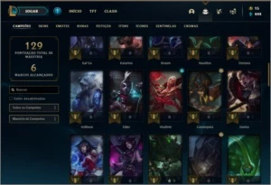 Conta ouro 3 com 17 skins e 68 champs ( MAIN ADC ) - League of Legends LOL