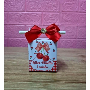 Kit Caixinhas Morangos com Laços para Montar - Artesanato e Personalizados
