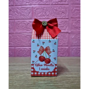 Kit Caixinhas Morangos com Laços para Montar - Artesanato e Personalizados