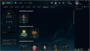 Conta LOL lvl 414 com 265 skins platina 2 - League of Legends