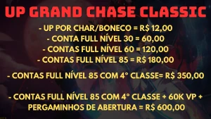 Conta 60K VP + BONUS Grand Chase Classic