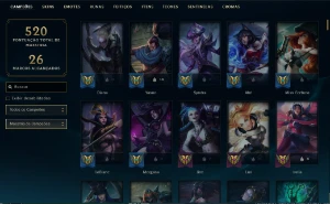 Unranked com TODOS os champs e 208 Skins ( MID / ADC / SUP ) - League of Legends LOL