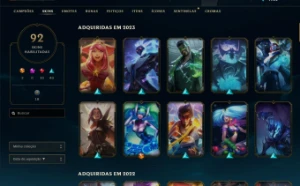 Conta League of Legends c/ 100 skins+ (emerald) LOL