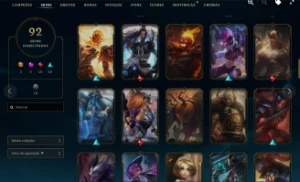 Conta League of Legends c/ 100 skins+ (emerald) LOL