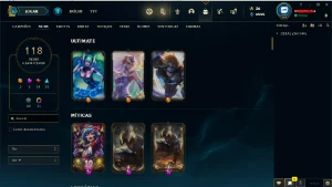 Conta League of legends - 118 skins raras LOL