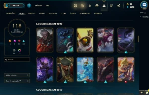 Conta League of legends - 118 skins raras LOL