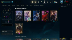 Conta League of legends - 118 skins raras LOL
