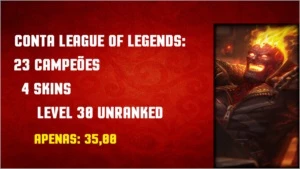 Conta League of Legends Unranked Lv 30 LOL