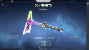CONTA VALORANT COM PACOTE GLITCHPOP 2 e 1800 VP