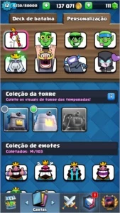 Conta Clash Royale nível 12 com todas as cartas