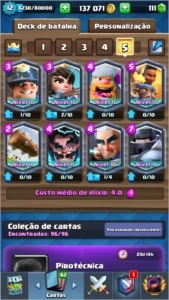 Conta Clash Royale nível 12 com todas as cartas