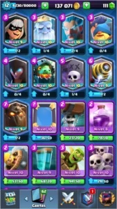 Conta Clash Royale nível 12 com todas as cartas