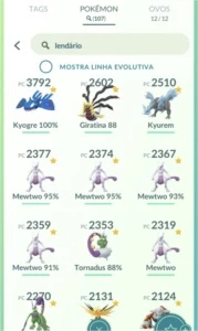 CONTA  LVL 36 - RARA - POKEMON GO   == VÁRIAS LENDÁRIAS == - Pokémon