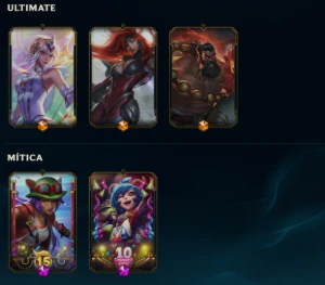 CONTAS LEAGUE OF LEGENDS E VALORANT- 405 SKINS/131k de EA LOL