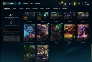 Conta Platina 3 com 32 Champs e 2 Skins - League of Legends LOL