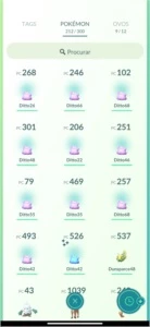 Conta Pokémon Go - Nível 25 - 1 Ditto Shiny