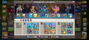 Conta Cv15 Lendária - Muitas Skins / 1295 Gemas / Único Dono - Clash of Clans