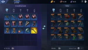 2 contas MIR4, Guerreiro, 73 LVL, 105K, Lanceiro,LVL 71,104k