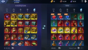 2 contas MIR4, Guerreiro, 73 LVL, 105K, Lanceiro,LVL 71,104k