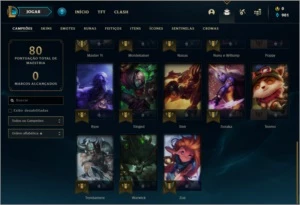 Conta Unranked com 28 champs e 4 skins - League of Legends LOL