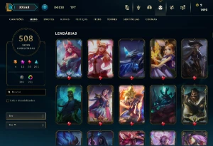 Conta Lol lv 535 com 508 Skins ! - League of Legends