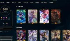 Conta Lol lv 535 com 508 Skins ! - League of Legends