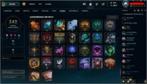 Conta league of legends 358 skin LOL