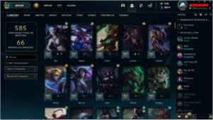 Conta league of legends 358 skin LOL
