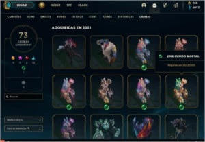 Conta league of legends 358 skin LOL